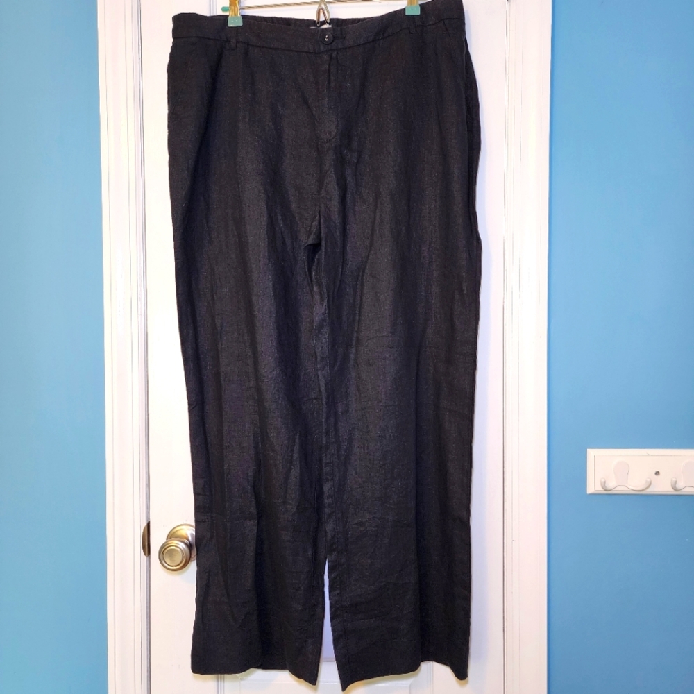 Garnet Hill NWOT Linen Pants Size 18